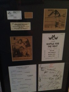 wrestling wall hanging